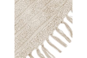 Halfeti Ryamatta 140 cm Rund - Beige - Textil & mattor - Mattor - Modern matta - Bomullsmatta