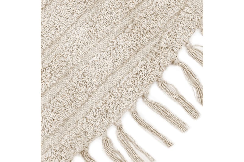 Halfeti Ryamatta 140 cm Rund - Beige - Textil & mattor - Mattor - Modern matta - Bomullsmatta