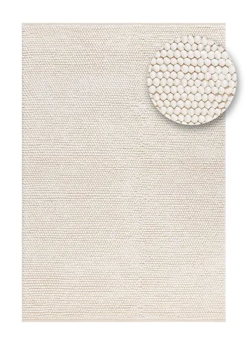 Handvävd Matta Bubble 140x200 cm - Creme - Textil & mattor - Mattor - Modern matta - Ullmatta