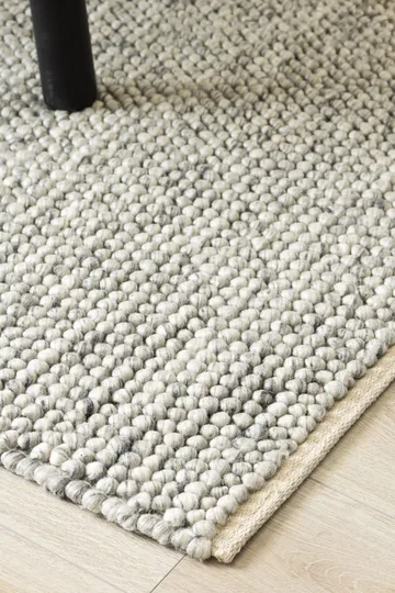 Handvävd Matta Bubble 140x200 cm - Grå - Textil & mattor - Mattor - Modern matta - Ullmatta