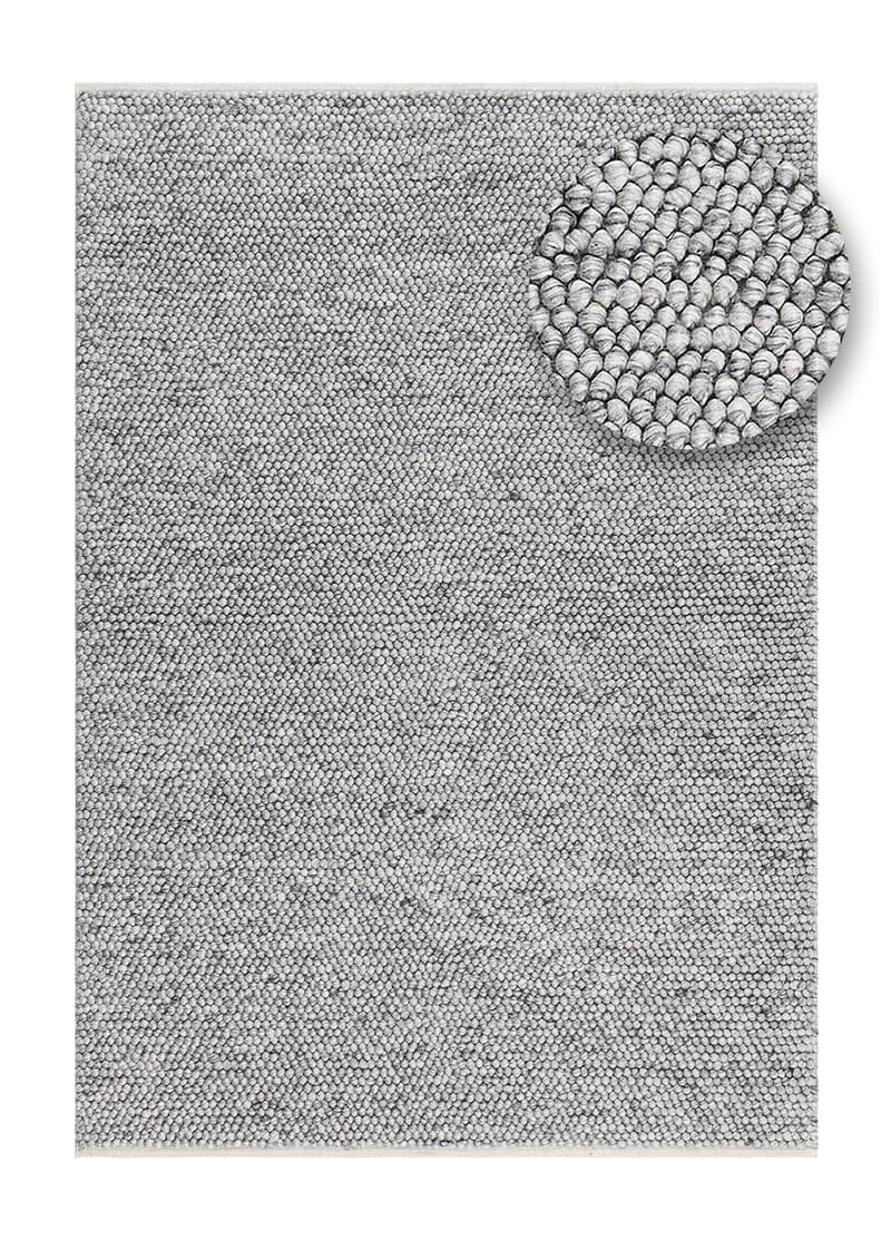Handvävd Matta Bubble 140x200 cm - Grå - Textil & mattor - Mattor - Modern matta - Ullmatta