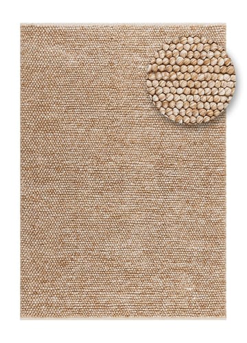 Handvävd Matta Bubble 140x200 cm - Karamell - Textil & mattor - Mattor - Modern matta - Ullmatta