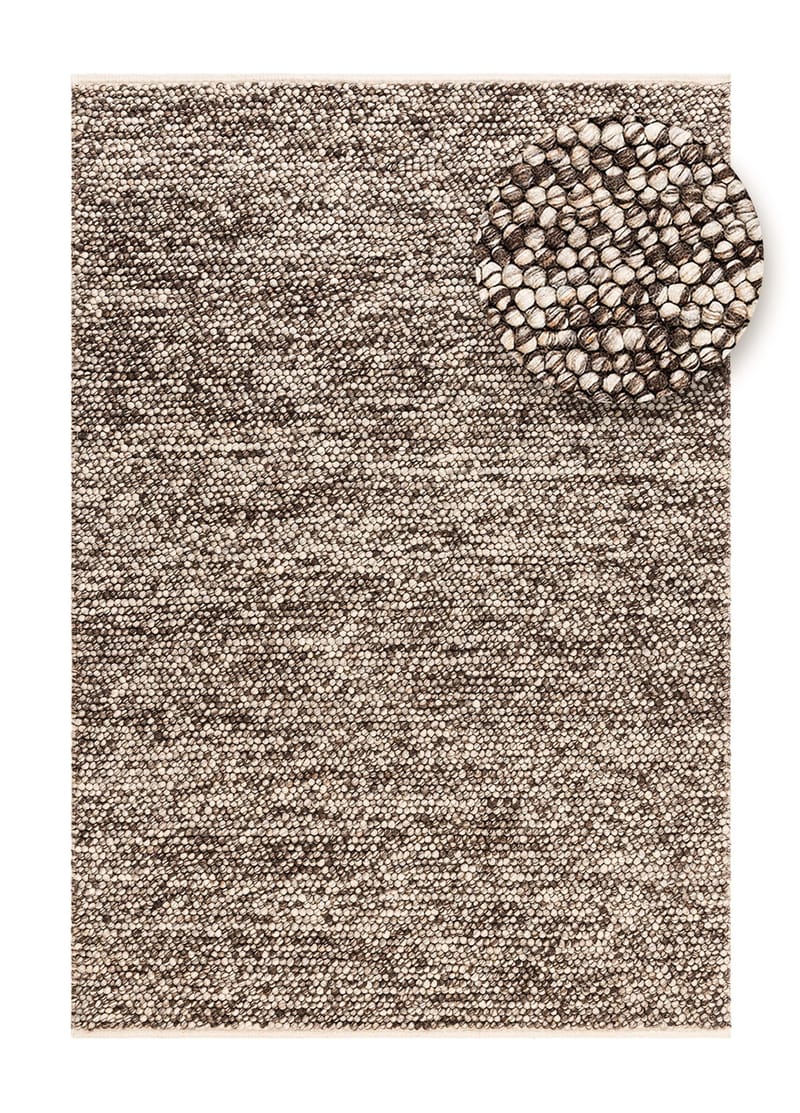 Handvävd Matta Bubble 240x340 cm - Choklad melange - Textil & mattor - Mattor - Modern matta - Ullmatta