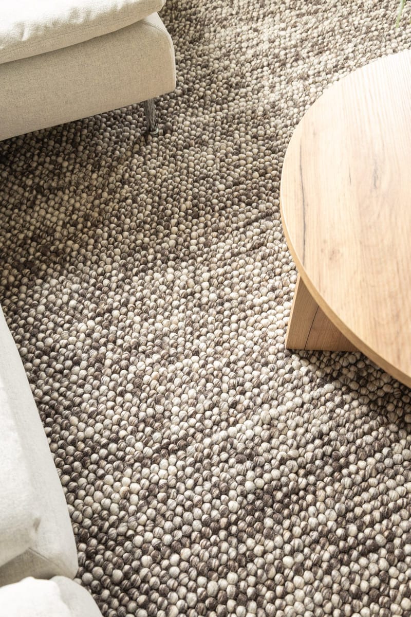 Handvävd Matta Bubble 240x340 cm - Choklad melange - Textil & mattor - Mattor - Modern matta - Ullmatta