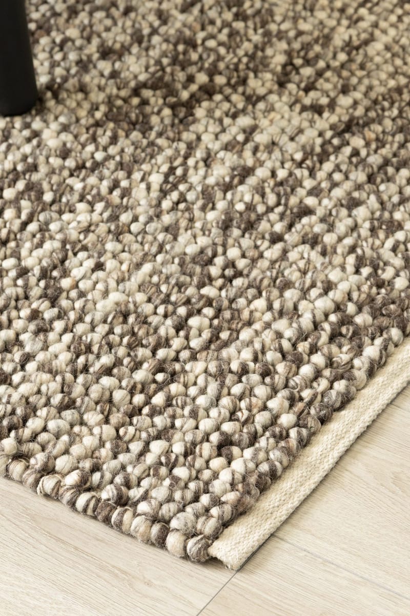 Handvävd Matta Bubble 240x340 cm - Choklad melange - Textil & mattor - Mattor - Modern matta - Ullmatta