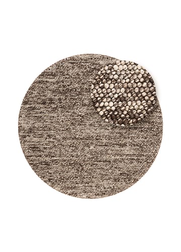 Handvävd Matta Bubble Rund 160 cm - Choklad Melange - Textil & mattor - Mattor - Modern matta - Ullmatta