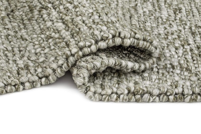 Handvävd Matta Bubble Rund 160 cm - Olivgrön - Textil & mattor - Mattor - Modern matta - Ullmatta