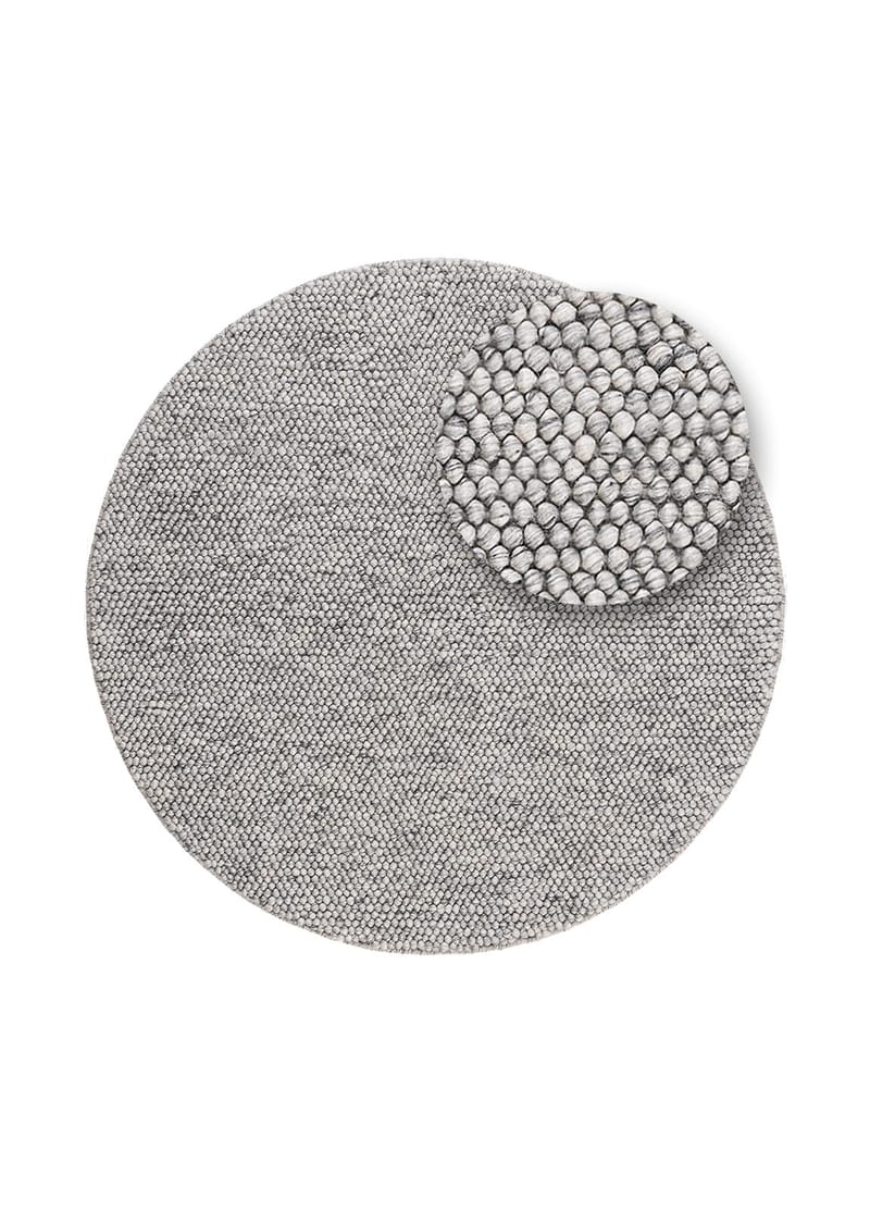 Handvävd Matta Bubble Rund 200 cm - Grå - Textil & mattor - Mattor - Modern matta - Ullmatta