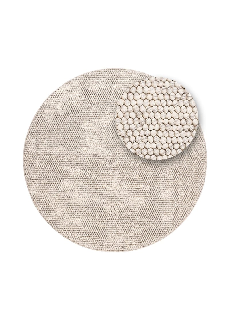 Handvävd Matta Bubble Rund 300 cm - IvoryMelange - Textil & mattor - Mattor - Modern matta - Ullmatta