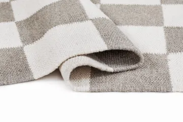 Handvävd Matta Nordic Check 140x200 cm - Grå - Textil & mattor - Mattor - Modern matta - Ullmatta