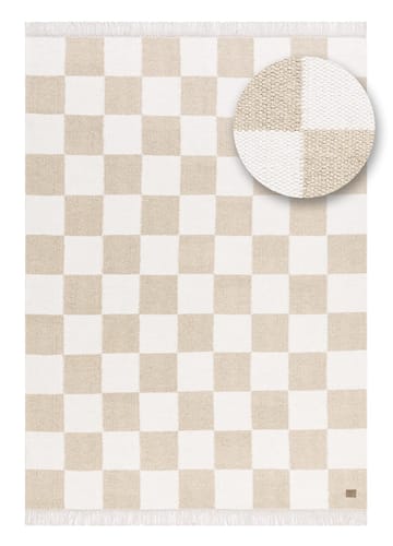 Handvävd Matta Nordic Check 140x200 cm - Linne - Textil & mattor - Mattor - Modern matta - Ullmatta