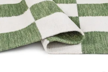 Handvävd Matta Nordic Check 160x230 cm - Smaragdgrön - Textil & mattor - Mattor - Modern matta - Ullmatta