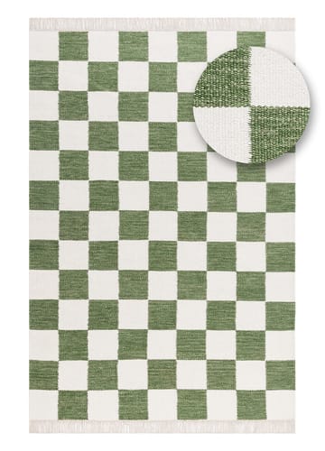 Handvävd Matta Nordic Check 160x230 cm - Smaragdgrön - Textil & mattor - Mattor - Modern matta - Ullmatta