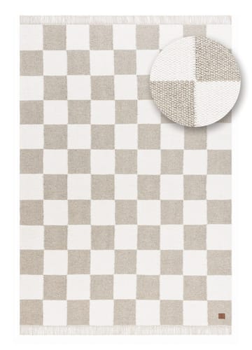 Handvävd Matta Nordic Check 200x300 cm - Grå - Textil & mattor - Mattor - Modern matta - Ullmatta