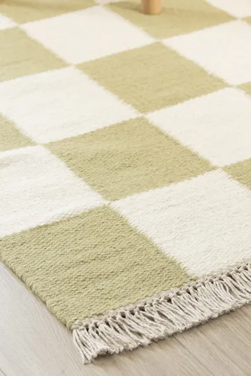 Handvävd Matta Nordic Check 200x300 cm - Grön - Textil & mattor - Mattor - Modern matta - Ullmatta