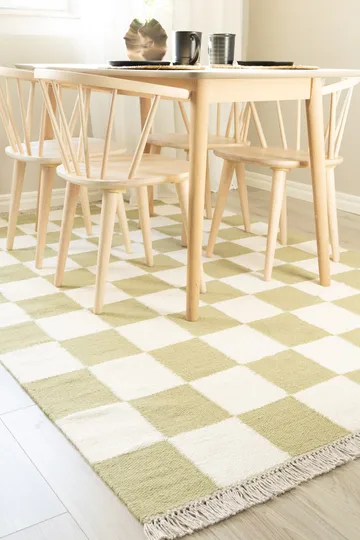 Handvävd Matta Nordic Check 200x300 cm - Grön - Textil & mattor - Mattor - Modern matta - Ullmatta
