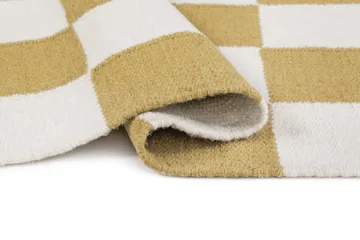 Handvävd Matta Nordic Check 200x300 cm - Lejongul - Textil & mattor - Mattor - Modern matta - Ullmatta