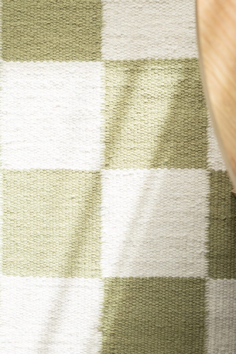 Handvävd Matta Nordic Check 240x340 cm - Grön - Textil & mattor - Mattor - Modern matta - Ullmatta