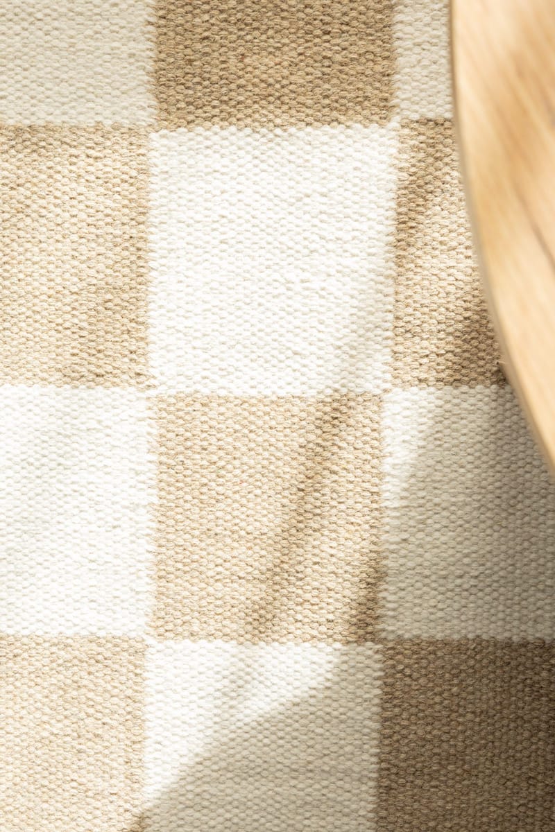 Handvävd Matta Nordic Check 240x340 cm - Linne - Textil & mattor - Mattor - Modern matta - Ullmatta