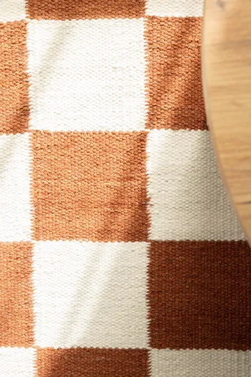 Handvävd Matta Nordic Check 240x340 cm - Terracotta - Textil & mattor - Mattor - Modern matta - Ullmatta
