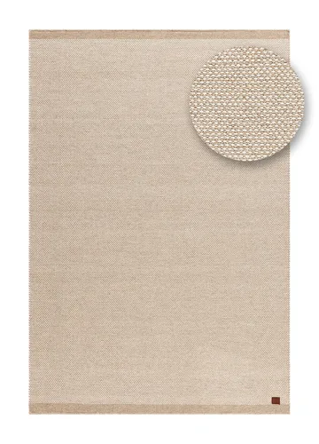Handvävd Matta Sandhamn 140x200 cm - Natur - Textil & mattor - Mattor - Modern matta - Ullmatta