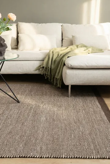 Handvävd Matta Sandhamn 160x230 cm - Choklad - Textil & mattor - Mattor - Modern matta - Ullmatta