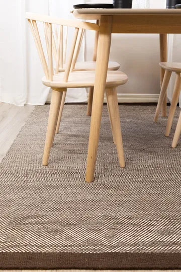 Handvävd Matta Sandhamn 160x230 cm - Choklad - Textil & mattor - Mattor - Modern matta - Ullmatta