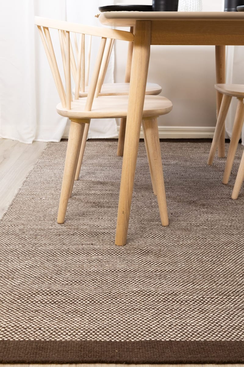 Handvävd Matta Sandhamn 160x230 cm - Choklad - Textil & mattor - Mattor - Modern matta - Ullmatta