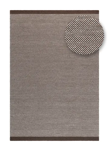 Handvävd Matta Sandhamn 160x230 cm - Choklad - Textil & mattor - Mattor - Modern matta - Ullmatta