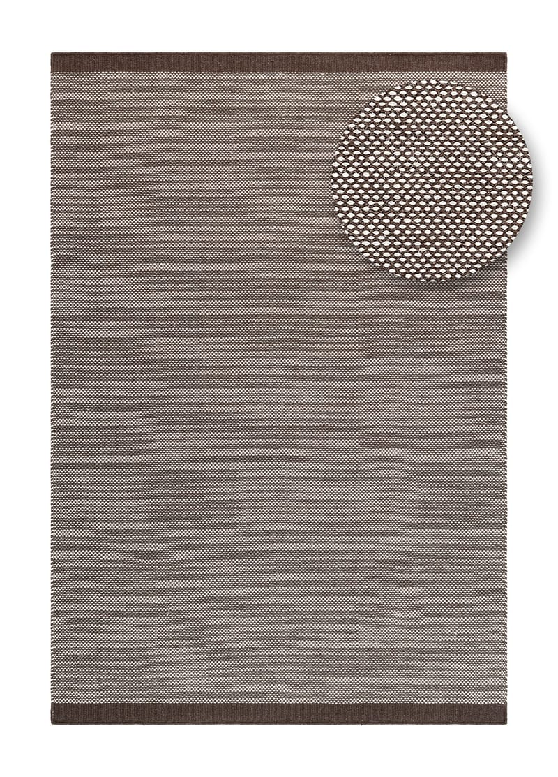 Handvävd Matta Sandhamn 160x230 cm - Choklad - Textil & mattor - Mattor - Modern matta - Ullmatta