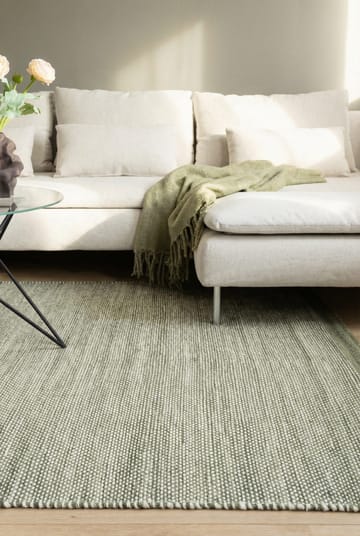 Handvävd Matta Sandhamn 160x230 cm - Grön - Textil & mattor - Mattor - Modern matta - Ullmatta