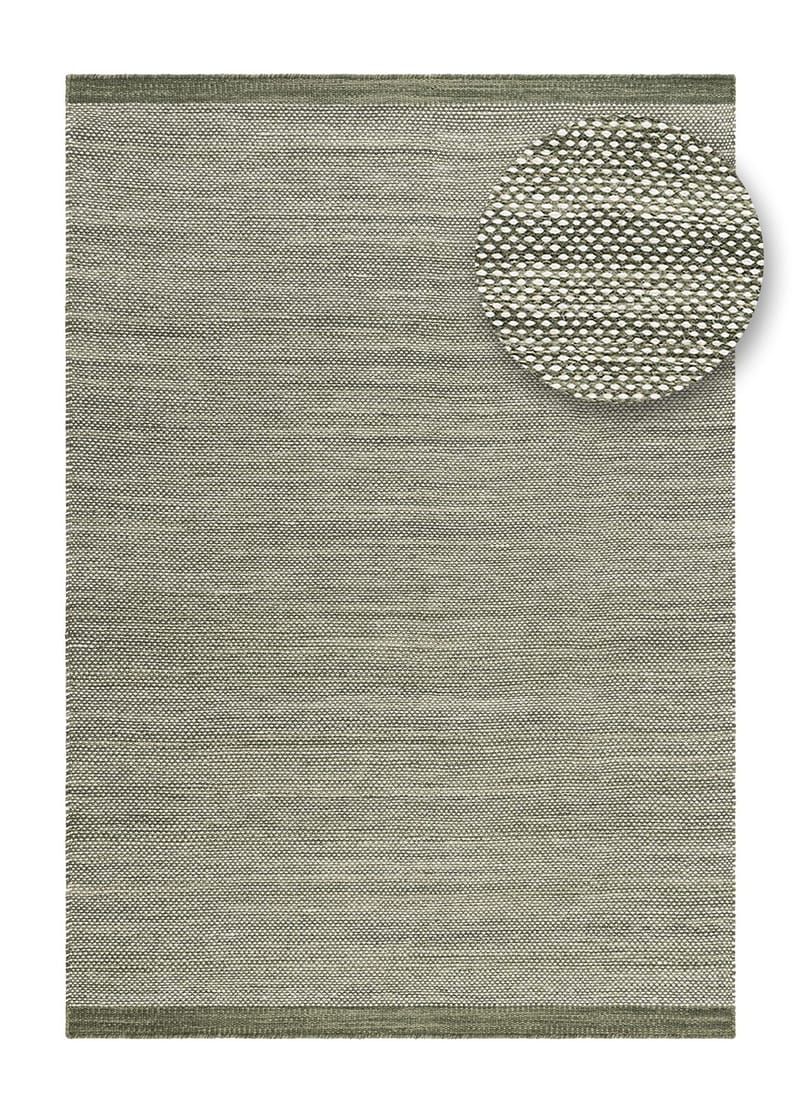 Handvävd Matta Sandhamn 160x230 cm - Grön - Textil & mattor - Mattor - Modern matta - Ullmatta