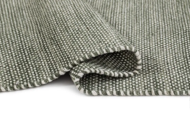 Handvävd Matta Sandhamn 200x300 cm - Grön - Textil & mattor - Mattor - Modern matta - Ullmatta