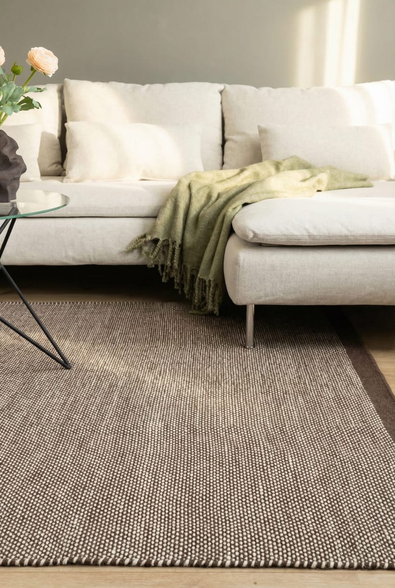 Handvävd Matta Sandhamn 300x400 cm - Choklad - Textil & mattor - Mattor - Modern matta - Ullmatta
