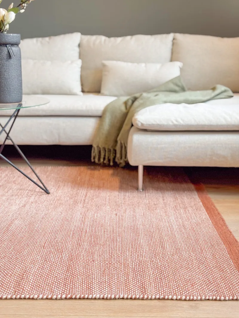 Handvävd Matta Sandhamn 300x400 cm - Terracotta - Textil & mattor - Mattor - Modern matta - Ullmatta