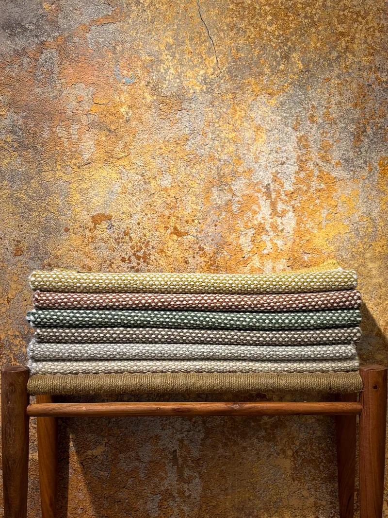 Handvävd Matta Sandhamn 75x150 cm - Ockragul - Textil & mattor - Mattor - Modern matta - Ullmatta