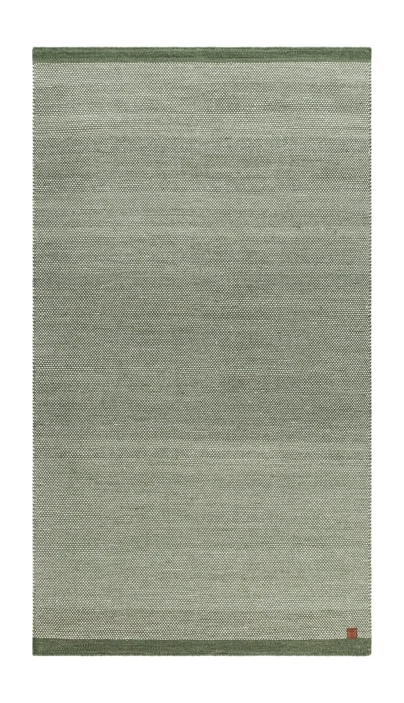 Handvävd Matta Sandhamn 75x230 cm, Smaragdgrön