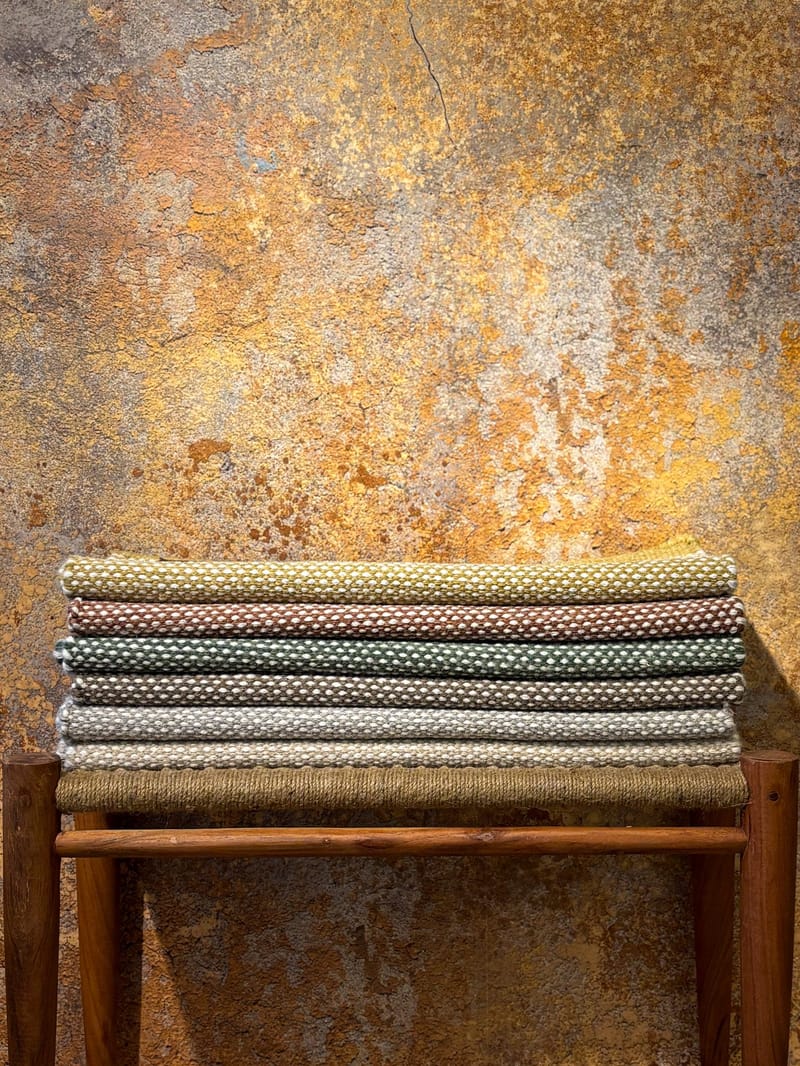Handvävd Matta Sandhamn Kvadratisk 200x200 cm - smaragdgrön - Textil & mattor - Mattor - Modern matta - Ullmatta