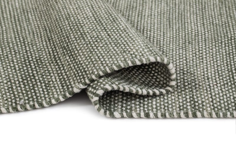 Handvävd Matta Sandhamn Kvadratisk 250x250 cm - Grön - Textil & mattor - Mattor - Modern matta - Ullmatta
