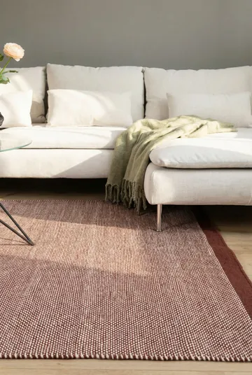 Handvävd Matta Sandhamn Kvadratisk 250x250 cm - Marsala - Textil & mattor - Mattor - Modern matta - Ullmatta