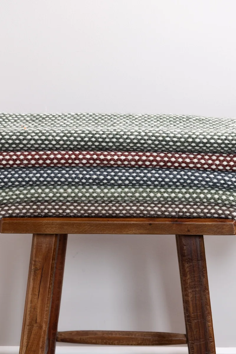 Handvävd Matta Sandhamn Kvadratisk 250x250 cm - Marsala - Textil & mattor - Mattor - Modern matta - Ullmatta