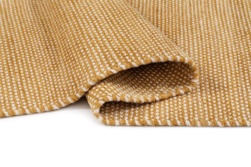Handvävd Matta Sandhamn Kvadratisk 250x250 cm - Ockragul - Textil & mattor - Mattor - Modern matta - Ullmatta