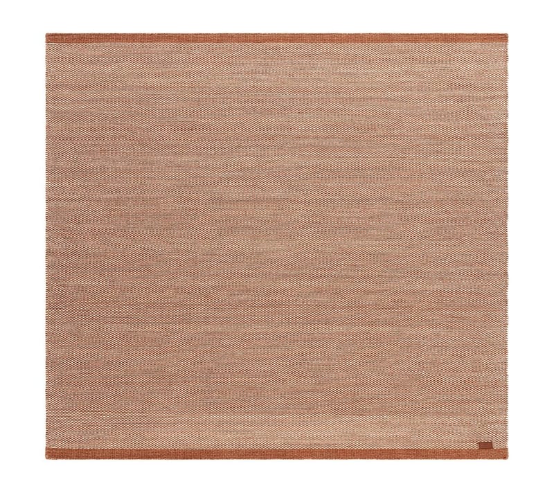 Handvävd Matta Sandhamn Kvadratisk 250x250 cm, Terracotta