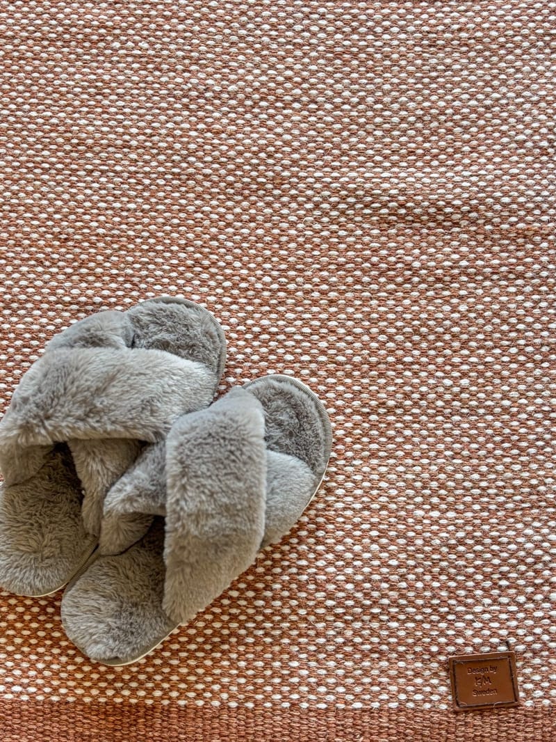 Handvävd Matta Sandhamn Kvadratisk 250x250 cm - Terracotta - Textil & mattor - Mattor - Modern matta - Ullmatta