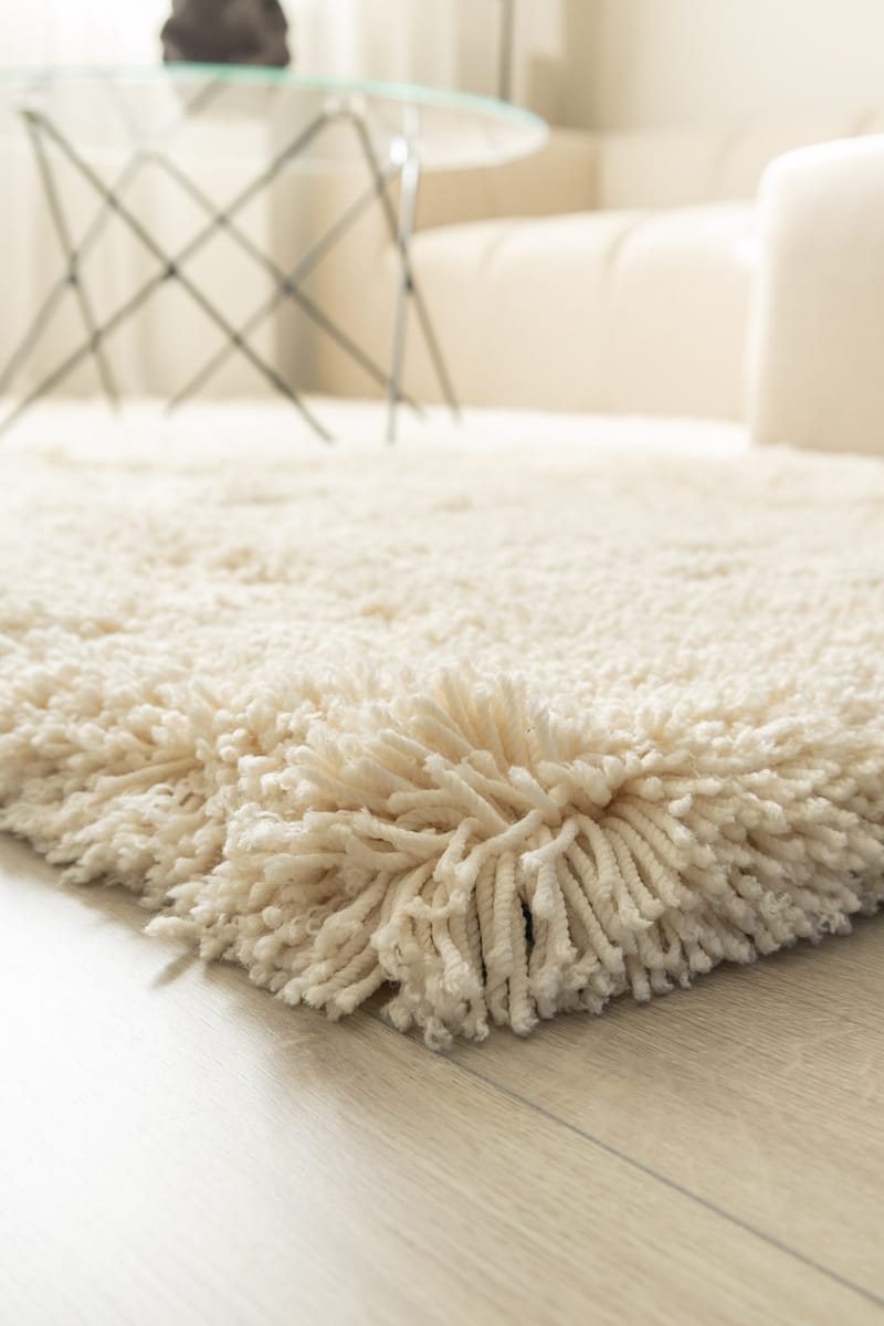 Handvävd Matta Sorrento 240x340 cm - Creme - Textil & mattor - Mattor - Modern matta - Ryamatta & luggmatta