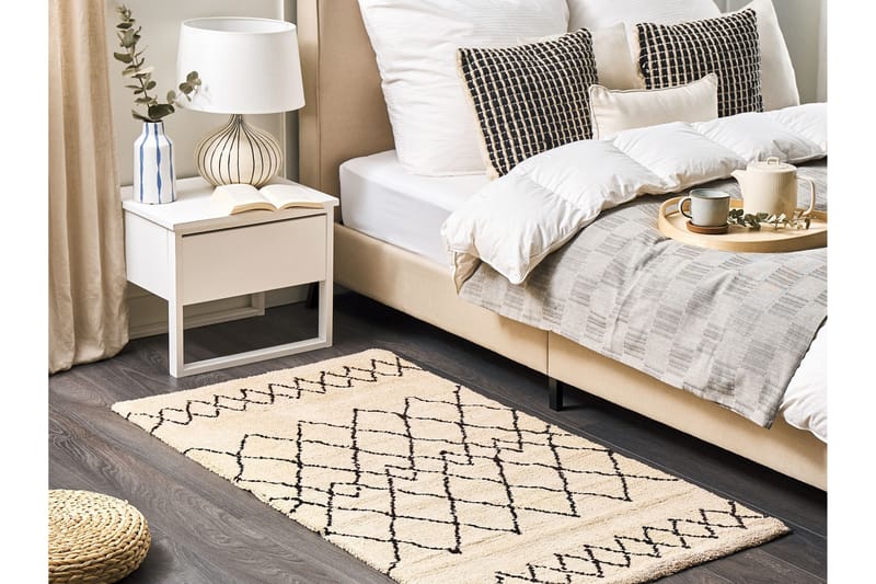 Havsa Ryamatta 80x150 cm - Beige - Textil & mattor - Mattor - Modern matta - Ryamatta & luggmatta