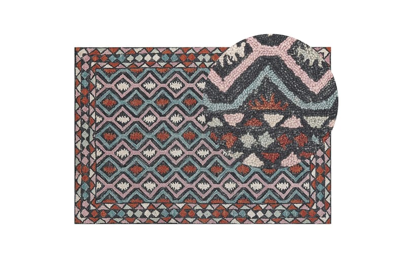 Haymana Ullmatta 140x200 cm - Blå - Textil & mattor - Mattor - Modern matta - Ullmatta