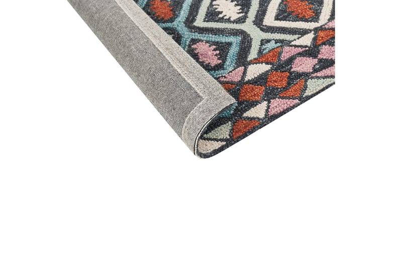 Haymana Ullmatta 200x200 cm Kvadratisk - Blå - Textil & mattor - Mattor - Modern matta - Ullmatta