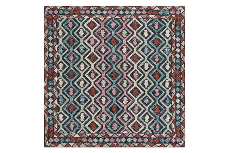 Haymana Ullmatta 200x200 cm Kvadratisk, Blå