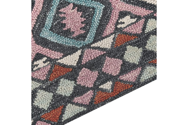 Haymana Ullmatta 200x200 cm Kvadratisk - Blå - Textil & mattor - Mattor - Modern matta - Ullmatta